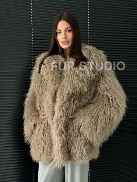 Полушубок из ламы - фото 11