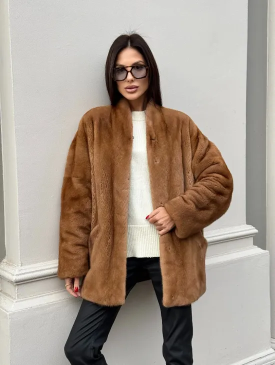 Шуба из меха норки NAFA  