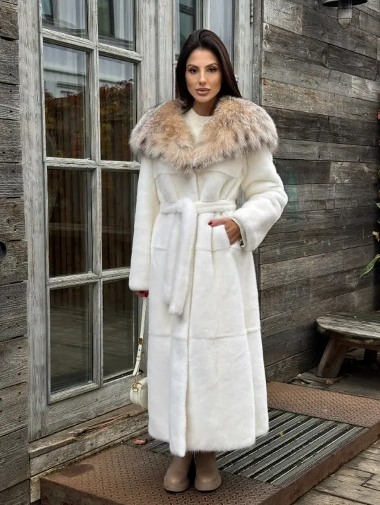 Шуба Халат из норки 