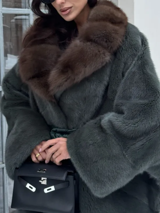 Норковый полушубок 