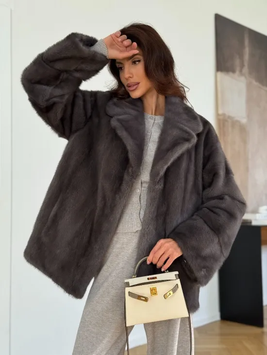 Норковая шуба сапфир - фото 10