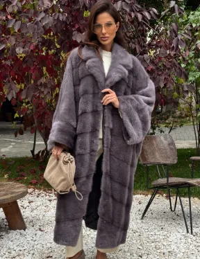 Норковая шуба оверсайз - фото 0