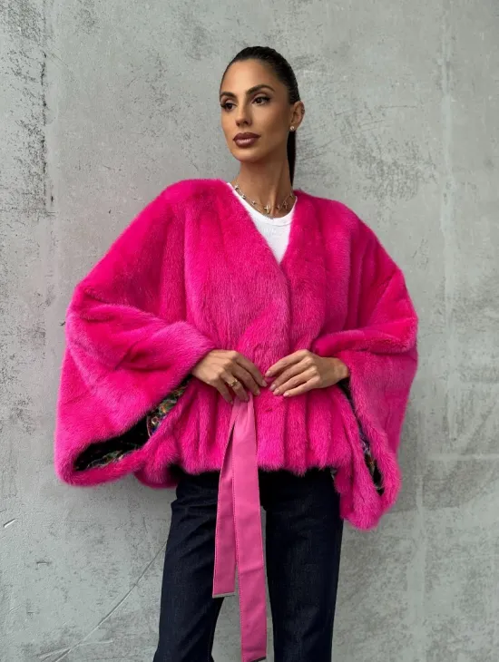 Короткая шуба из меха норки - фото 10