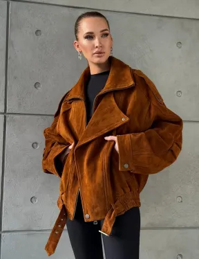 Замшевая куртка-косуха - фото 15