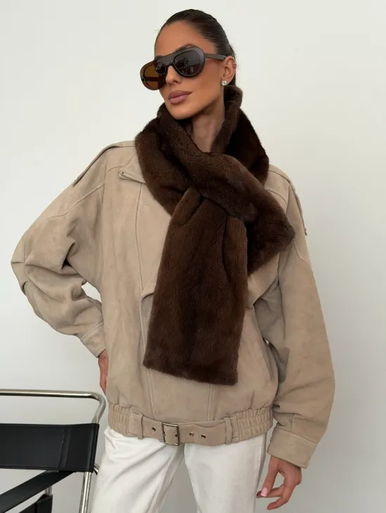 Шарф из меха норки - фото 5